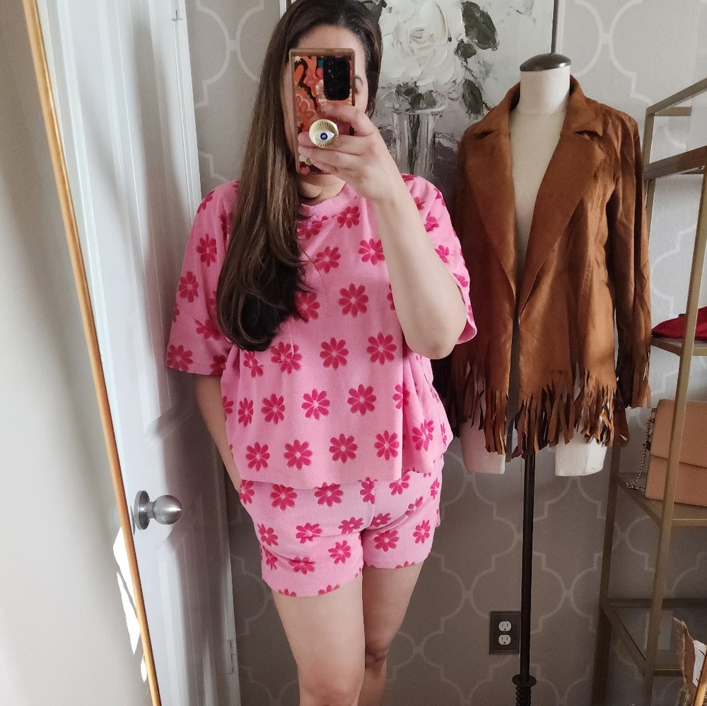 Daisy Flower Terry Cloth Set